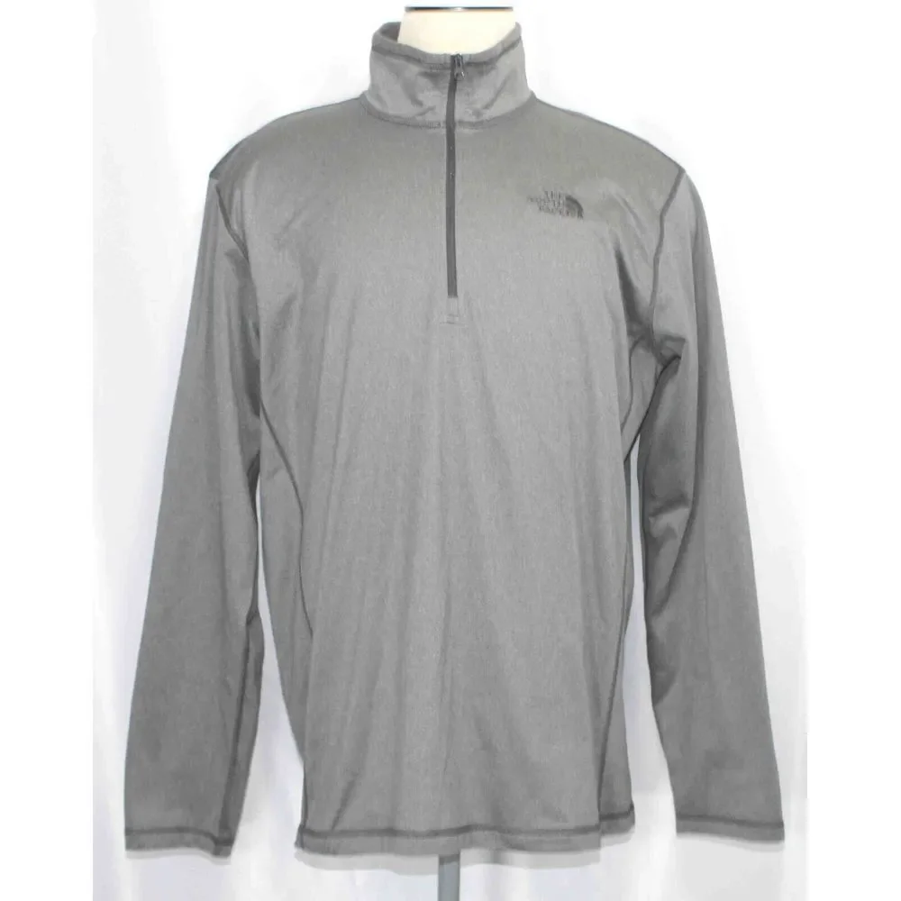 The North Face TNF Tech Glacier Gray 1/4 Zip Pullover NF0A2VG7 Mens Size‎ XL